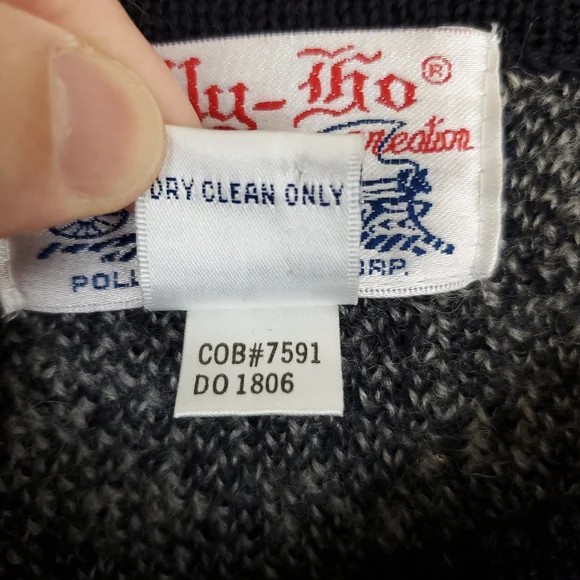 Tally Ho 100% Wool Button Front Sweater - Picture 4 of 9